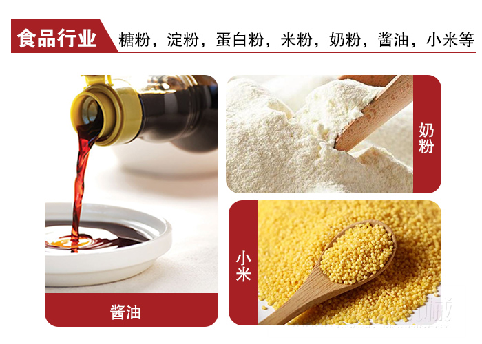 全不銹鋼食品振動篩可用于糖粉，小米，淀粉，蛋白粉，米粉，奶粉，醬油等物料